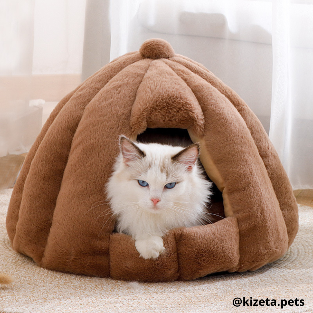 CAMA TIPO DOMO PARA PERROS O GATOS (60X40X35CM) O HASTA 5KG