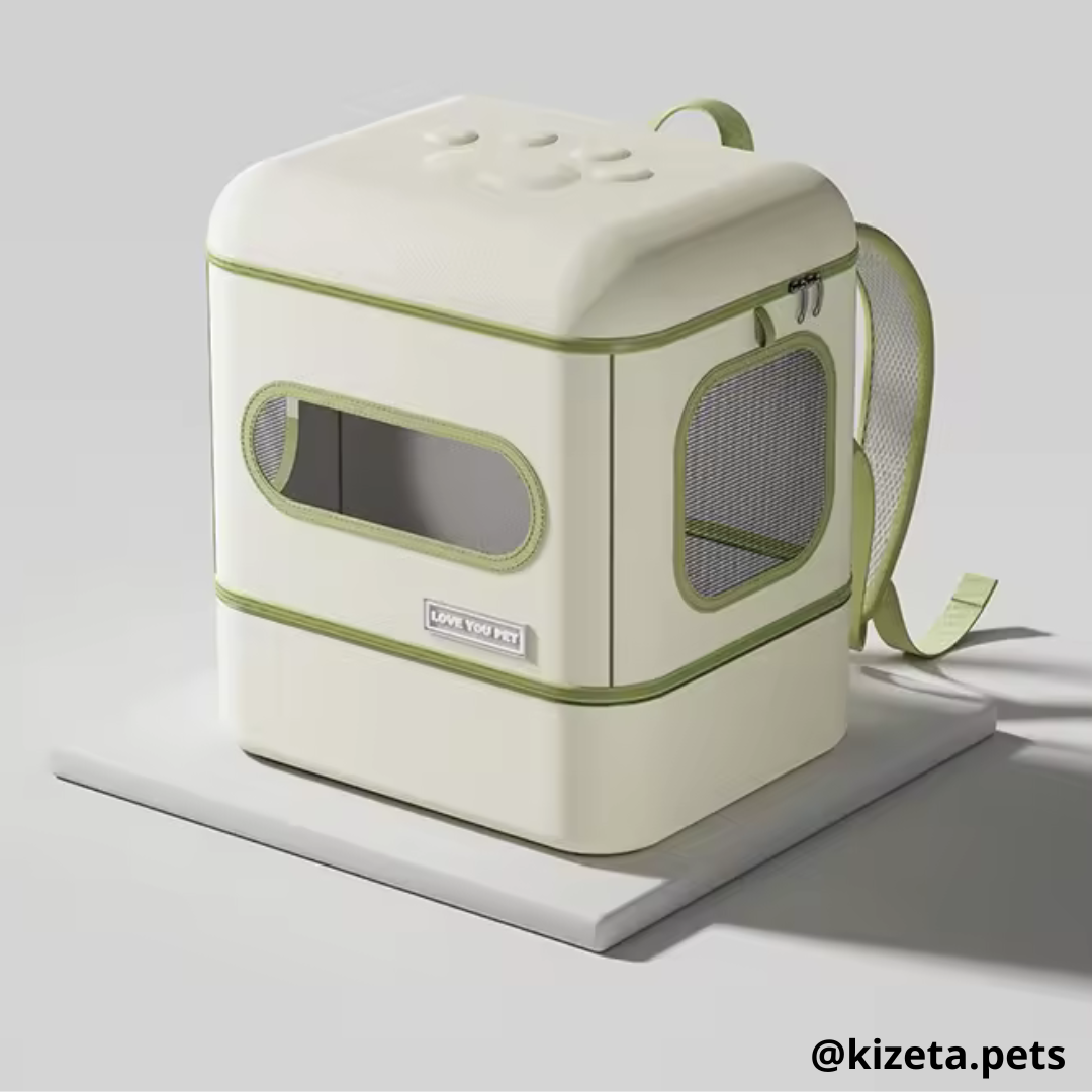 MOCHILA TRANSPORTADORA PREMIUM LUXURY PARA MASCOTAS (33x27x39 CM)
