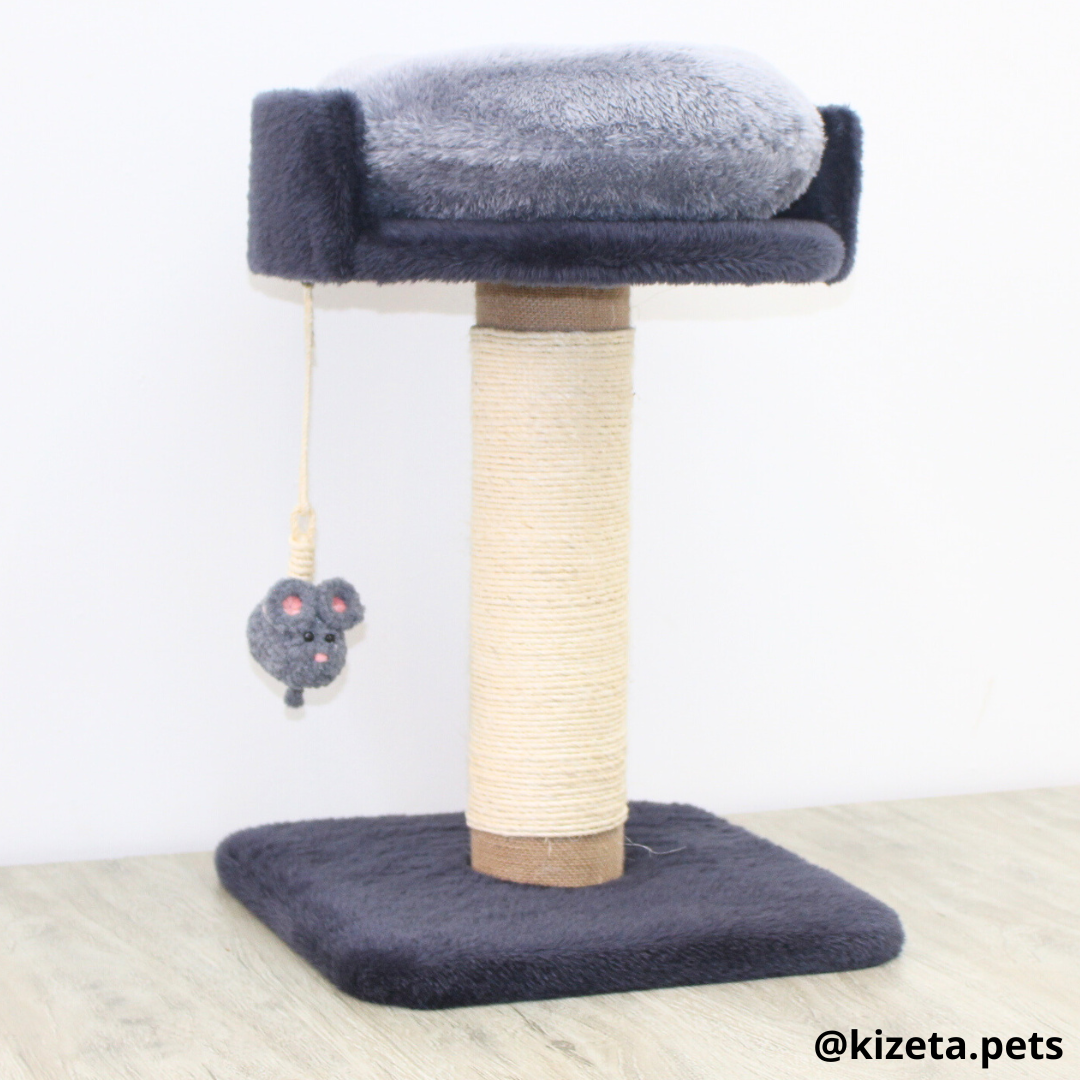 RASCADOR PARA GATO SENCILLO TORRE + CAMA (36x36x54CM)