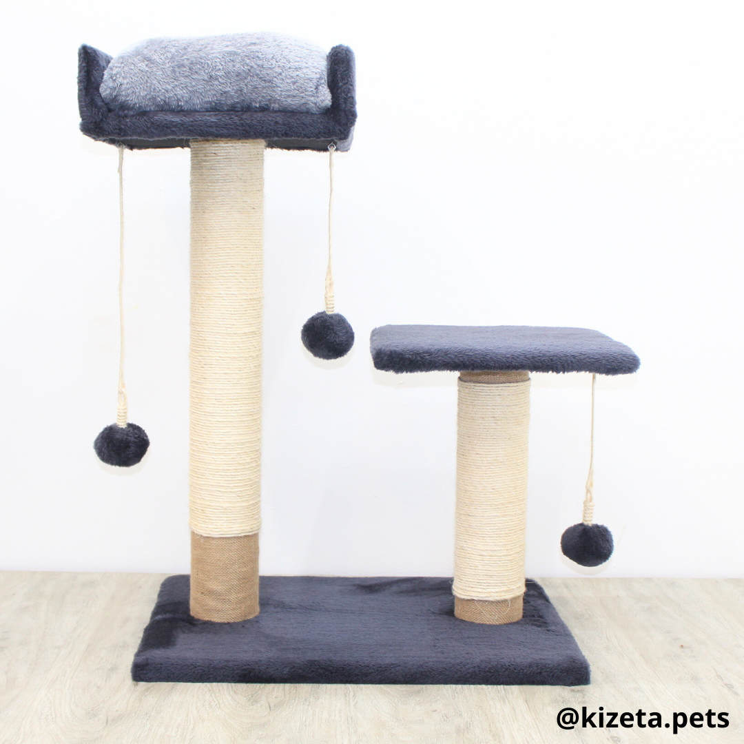 RASCADOR GYM PARA GATO MODELO BERLÍN CAMA + PLATAFORMA (60x45x82CM)