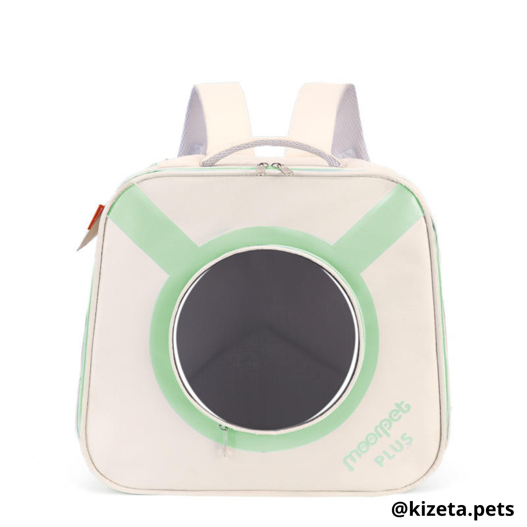 MOCHILA TRANSPORTADORA PETGO IMPERMEABLE PARA GATOS Y PERROS CON VENTANA CIRCULAR (40x23x36 CM)