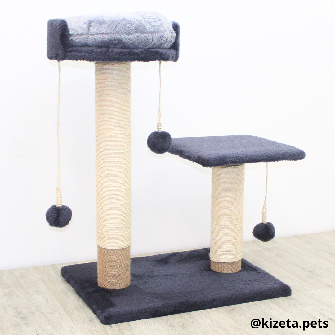 RASCADOR GYM PARA GATO MODELO BERLÍN CAMA + PLATAFORMA (60x45x82CM)