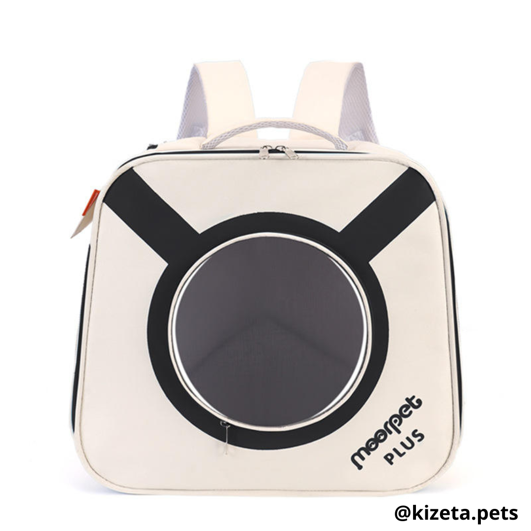 MOCHILA TRANSPORTADORA PETGO IMPERMEABLE PARA GATOS Y PERROS CON VENTANA CIRCULAR (40x23x36 CM)