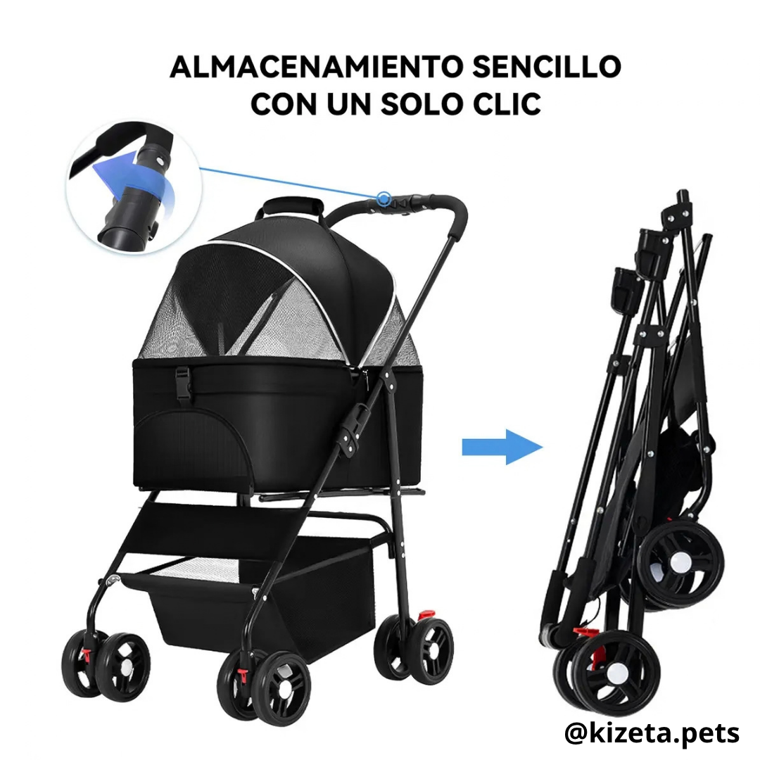 COCHE 3 EN 1 PARA MASCOTAS
