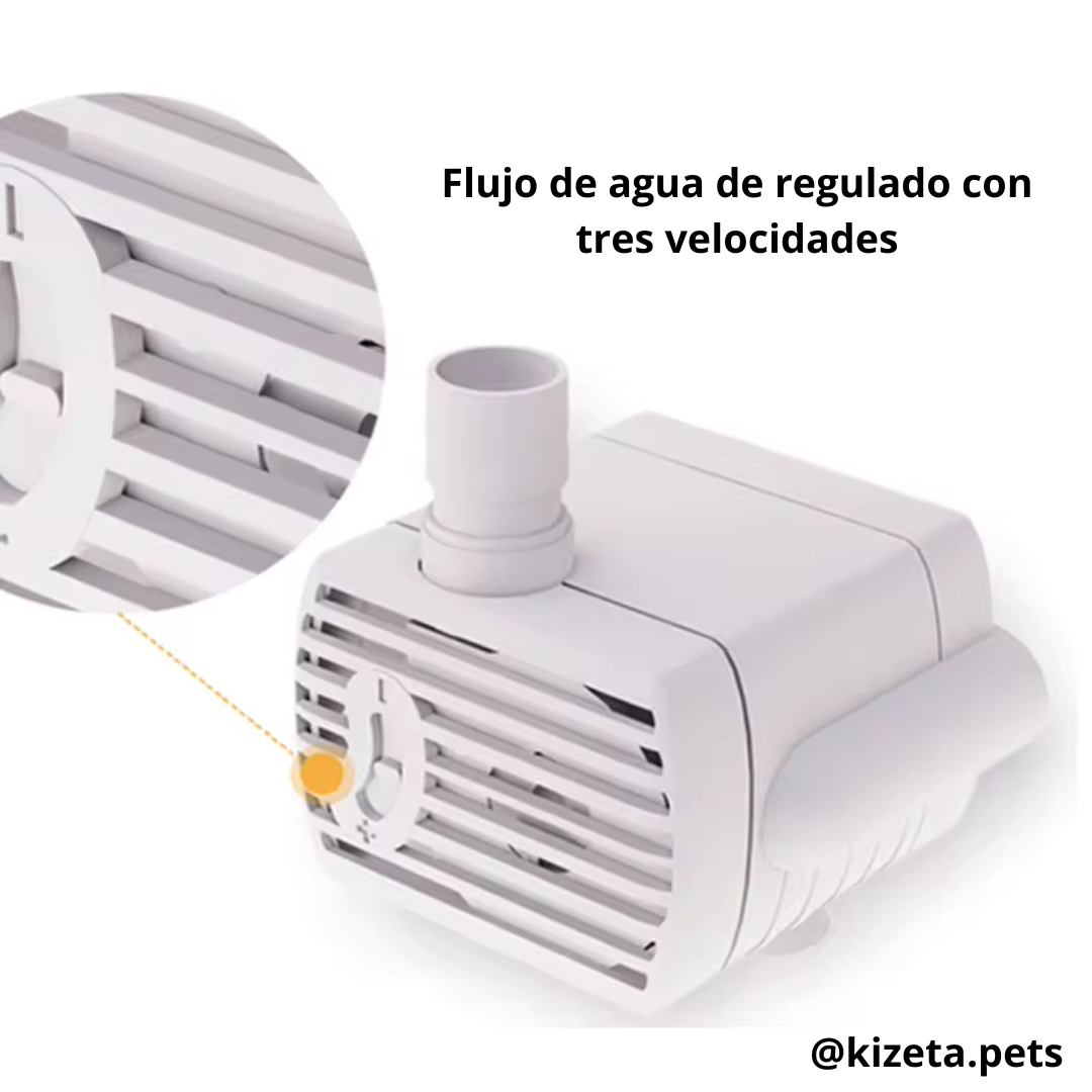FUENTE DE AGUA DE ACERO INOXIDABLE CON SENSOR DE MOVIMIENTO DE 2,2L PARA GATOS Y PERROS