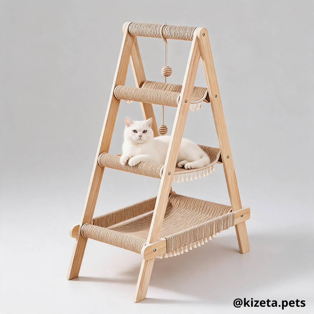 HAMACA/ÁRBOL DE 3 NIVELES PARA GATOS (85X46X113CM)