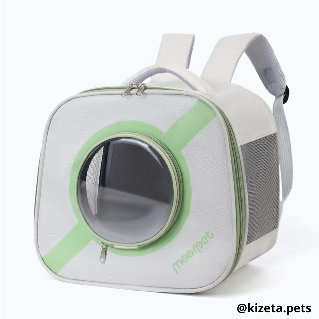 MOCHILA TRANSPORTADORA PETGO IMPERMEABLE PARA GATOS Y PERROS CON VENTANA CIRCULAR (40x23x36 CM)