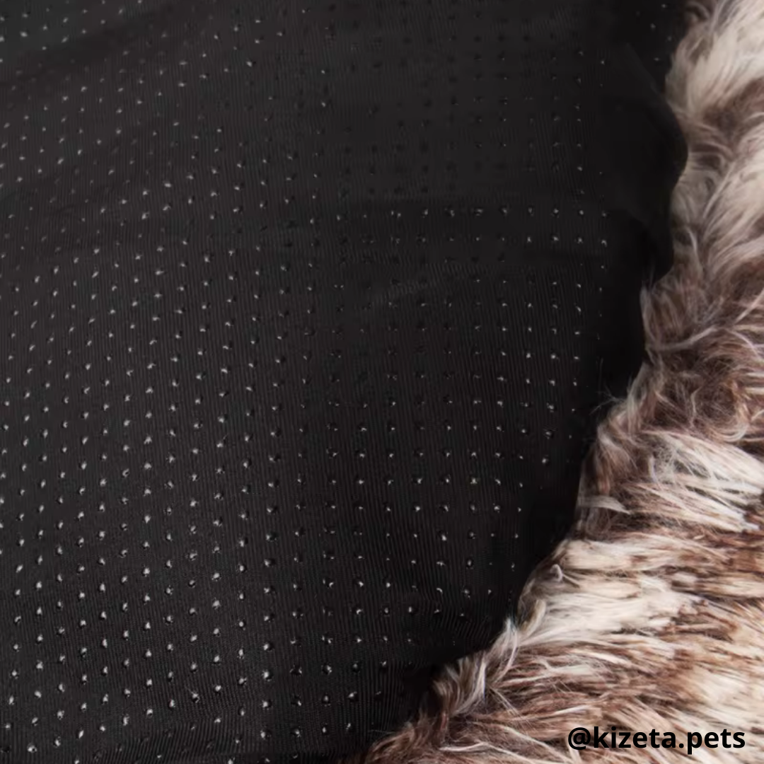 CAMA ANTIANSIEDAD HUELLA DE OSO PARA PERROS (S 70 CM DE DIÁMETRO)