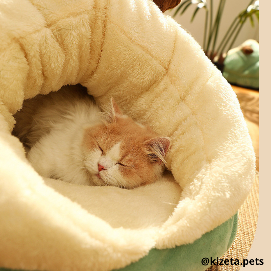 CAMA TIPO CUEVA PARA GATOS (50X35X30CM)