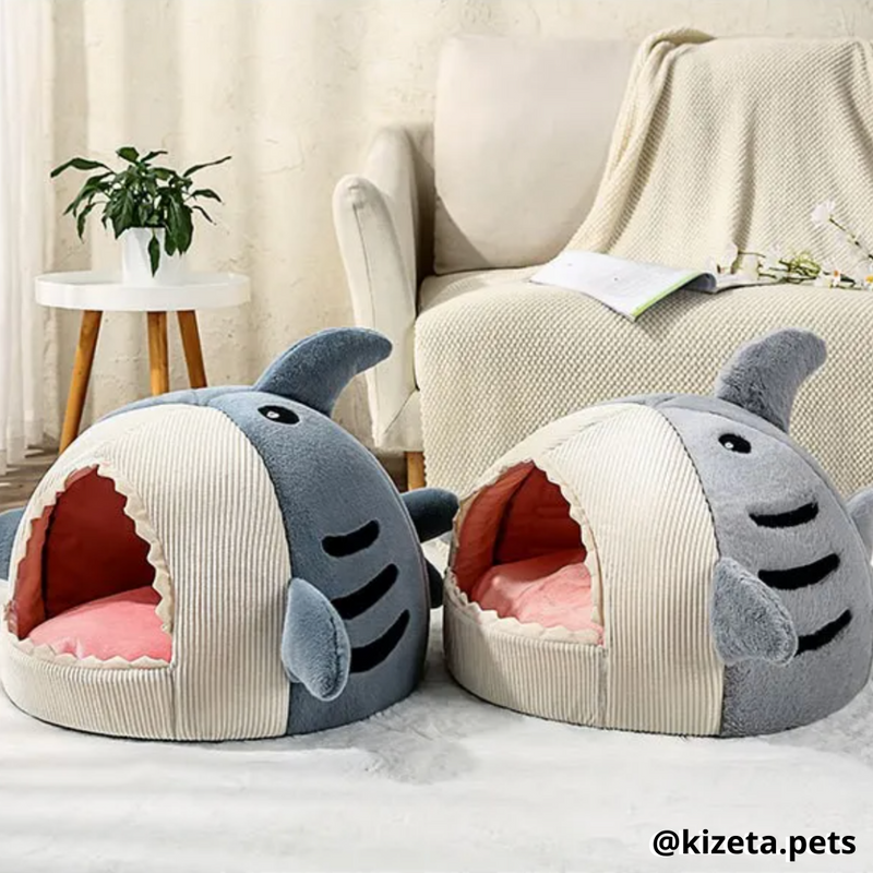 Cama fashion de tiburon para gato