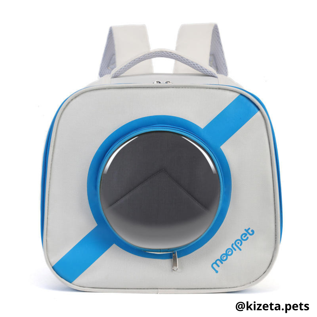 MOCHILA TRANSPORTADORA PETGO IMPERMEABLE PARA GATOS Y PERROS CON VENTANA CIRCULAR (40x23x36 CM)