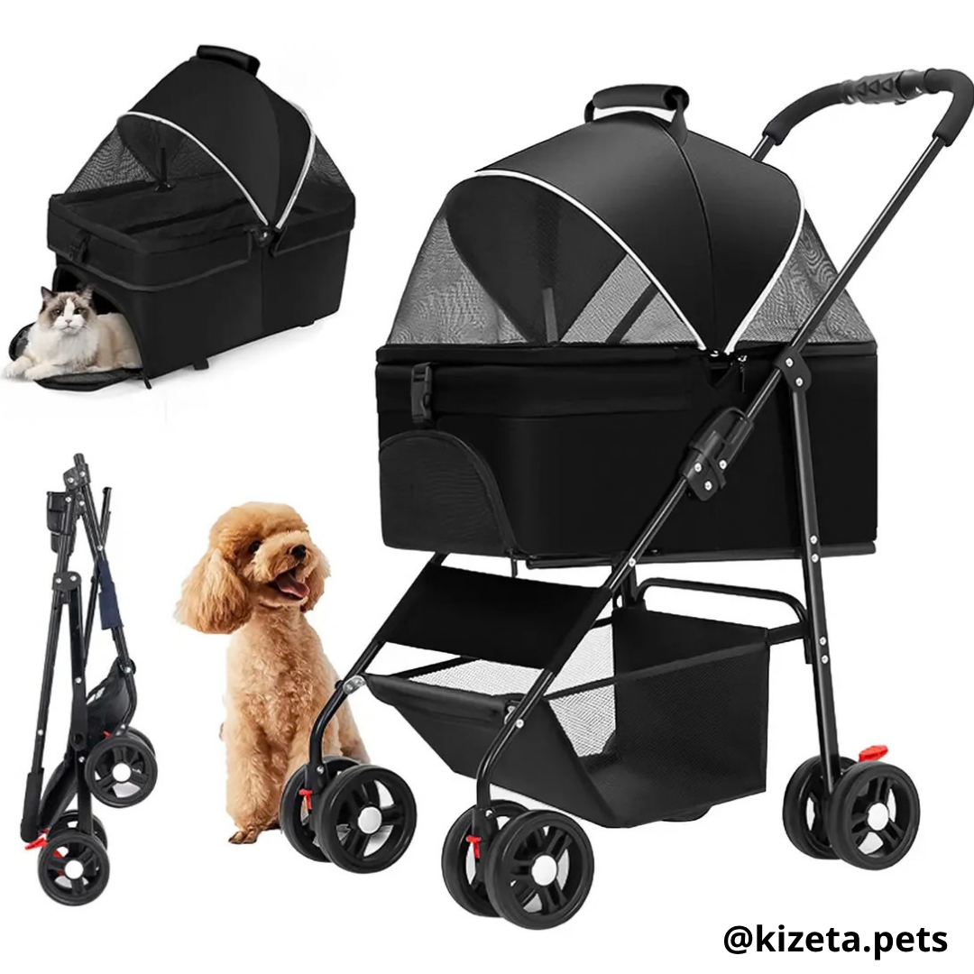 COCHE 3 EN 1 PARA MASCOTAS