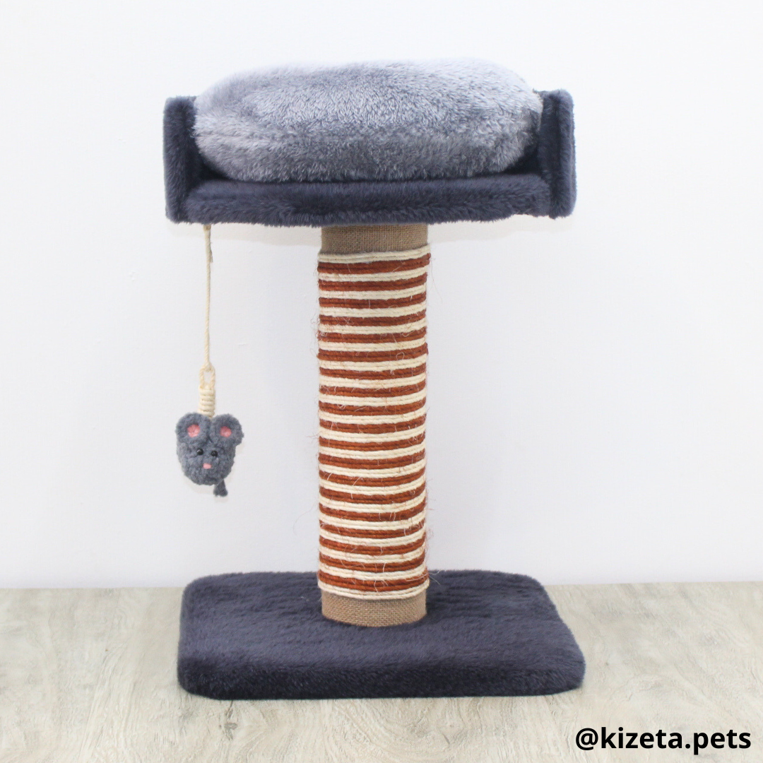 RASCADOR PARA GATO SENCILLO TORRE + CAMA (36x36x54CM)