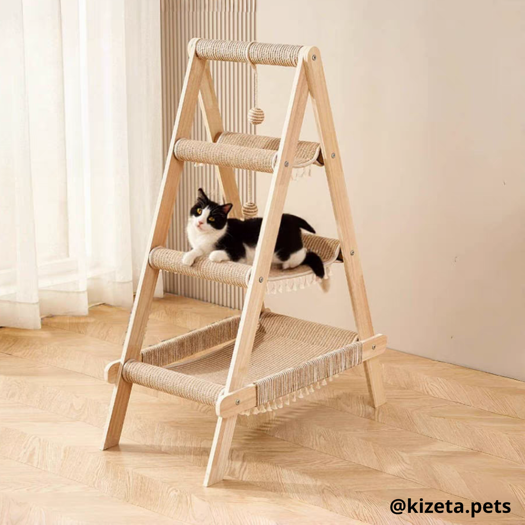 HAMACA/ÁRBOL DE 3 NIVELES PARA GATOS  (85X46X113CM)