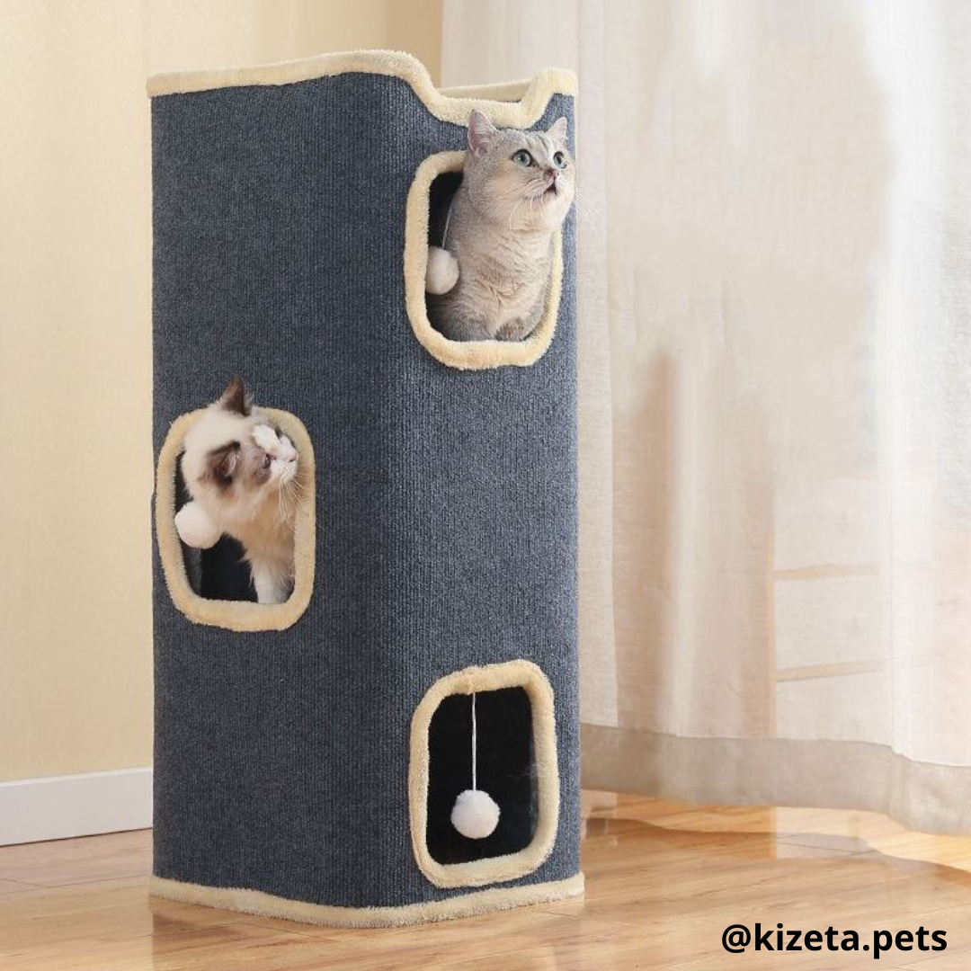 CASA/TORRE DE 3 PISOS PARA GATOS (CONDOMINIO)