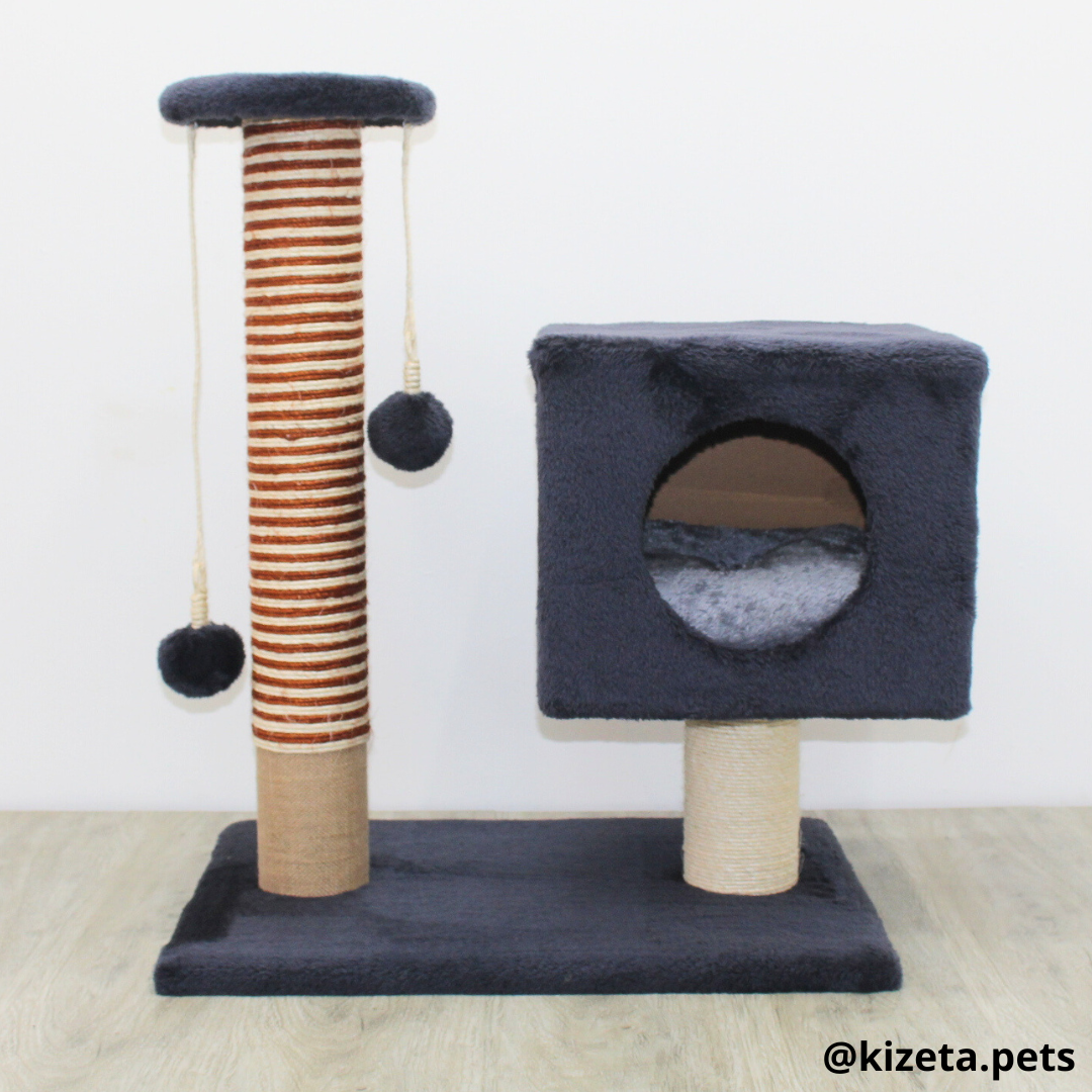 RASCADOR GYM PARA GATO MODELO TORRE + CAMA (45X60X75CM)