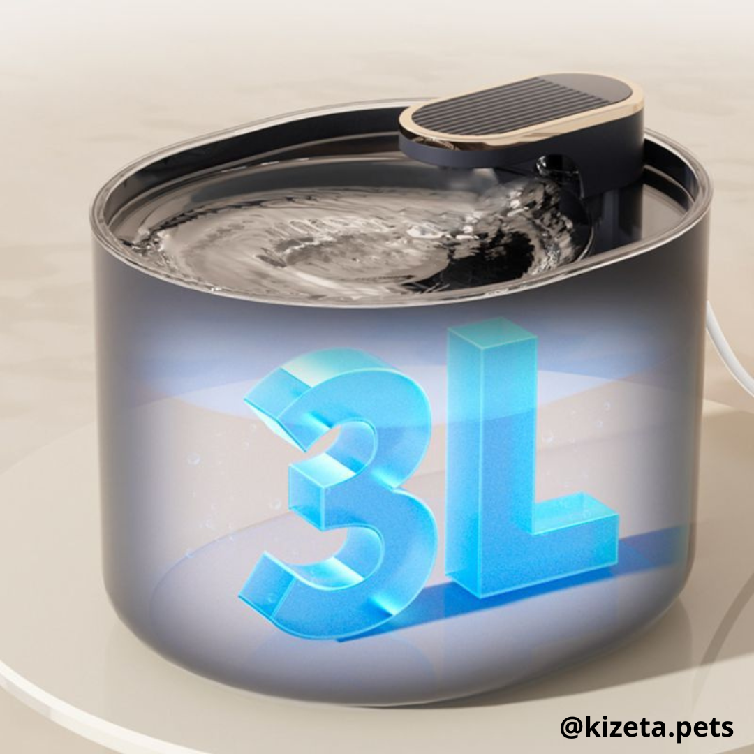 FUENTE DE AGUA SENCILLA OVALADA DE 3L PARA GATOS Y PERROS