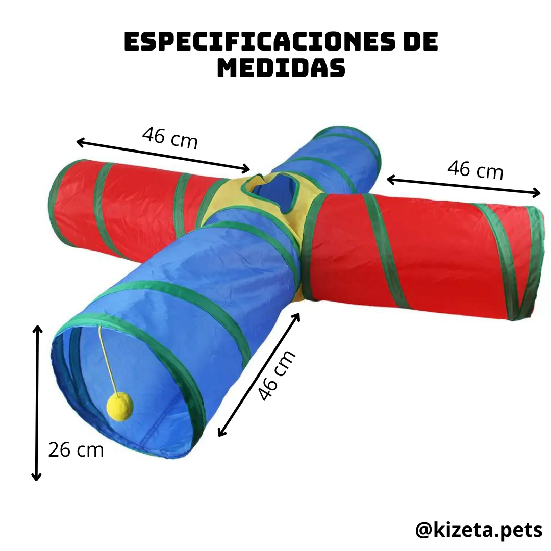 TÚNEL PLEGABLE DE 4 VÍAS