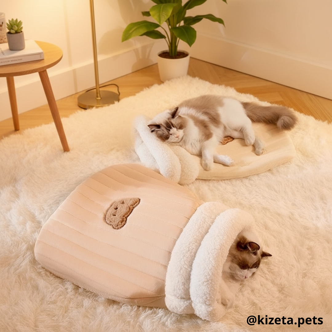 CAMA TIPO SACO DE DORMIR MODELO LUCCA HASTA 6KG (54X45CM)
