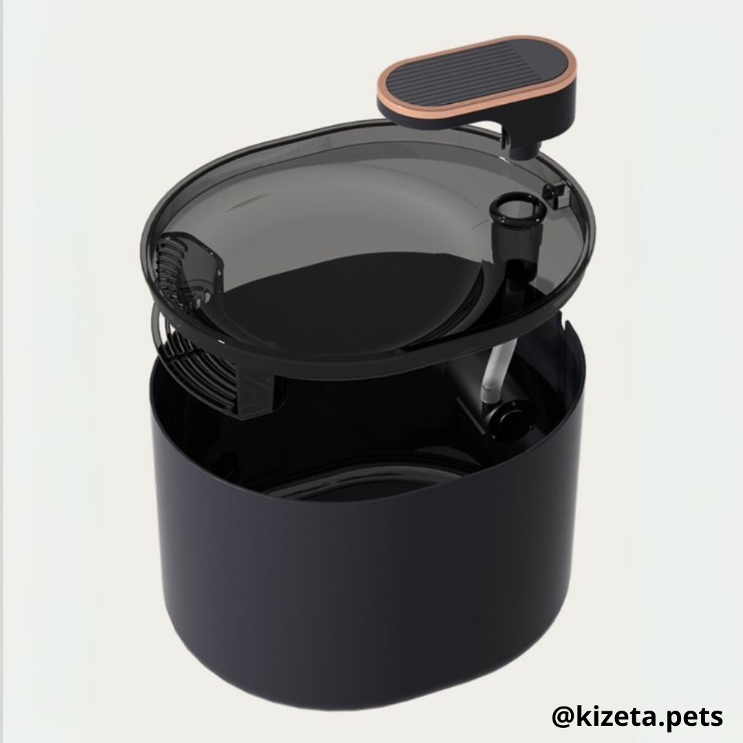 FUENTE DE AGUA SENCILLA OVALADA DE 3L PARA GATOS Y PERROS