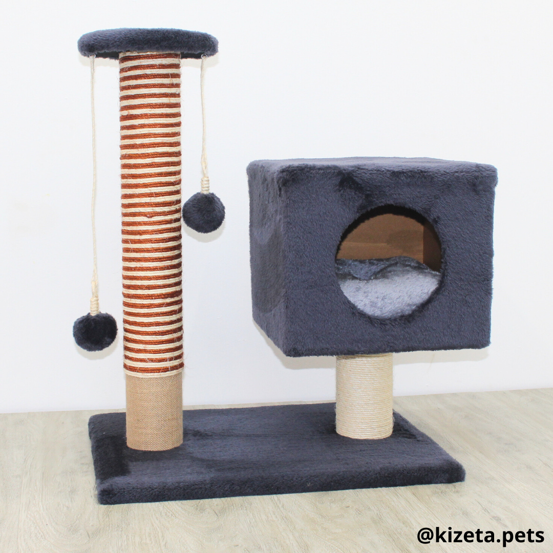 RASCADOR GYM PARA GATO MODELO TORRE + CAMA (45X60X75CM)