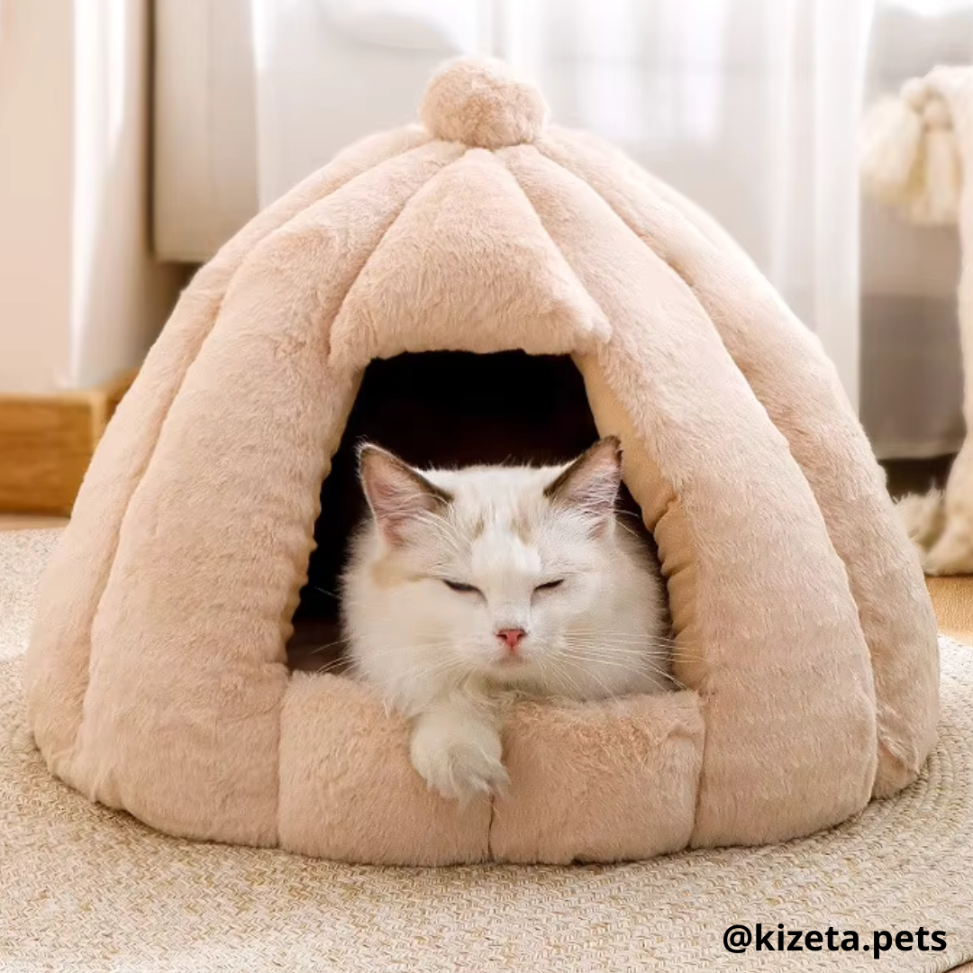 CAMA TIPO DOMO PARA PERROS O GATOS (60X40X35CM) O HASTA 5KG