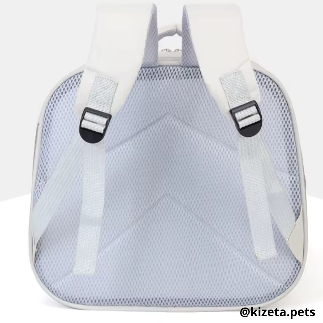 MOCHILA TRANSPORTADORA PETGO IMPERMEABLE PARA GATOS Y PERROS CON VENTANA CIRCULAR (40x23x36 CM)